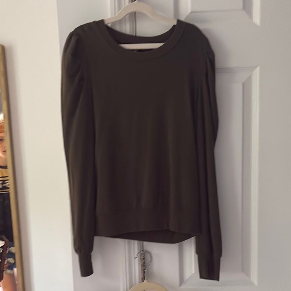 Express Olive Long Sleeve Top